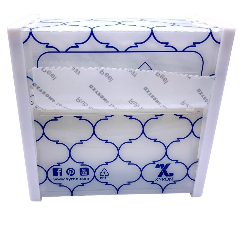 Xyron 3" Mini Sticker Maker Blue White Design W/ Manual Disposable New